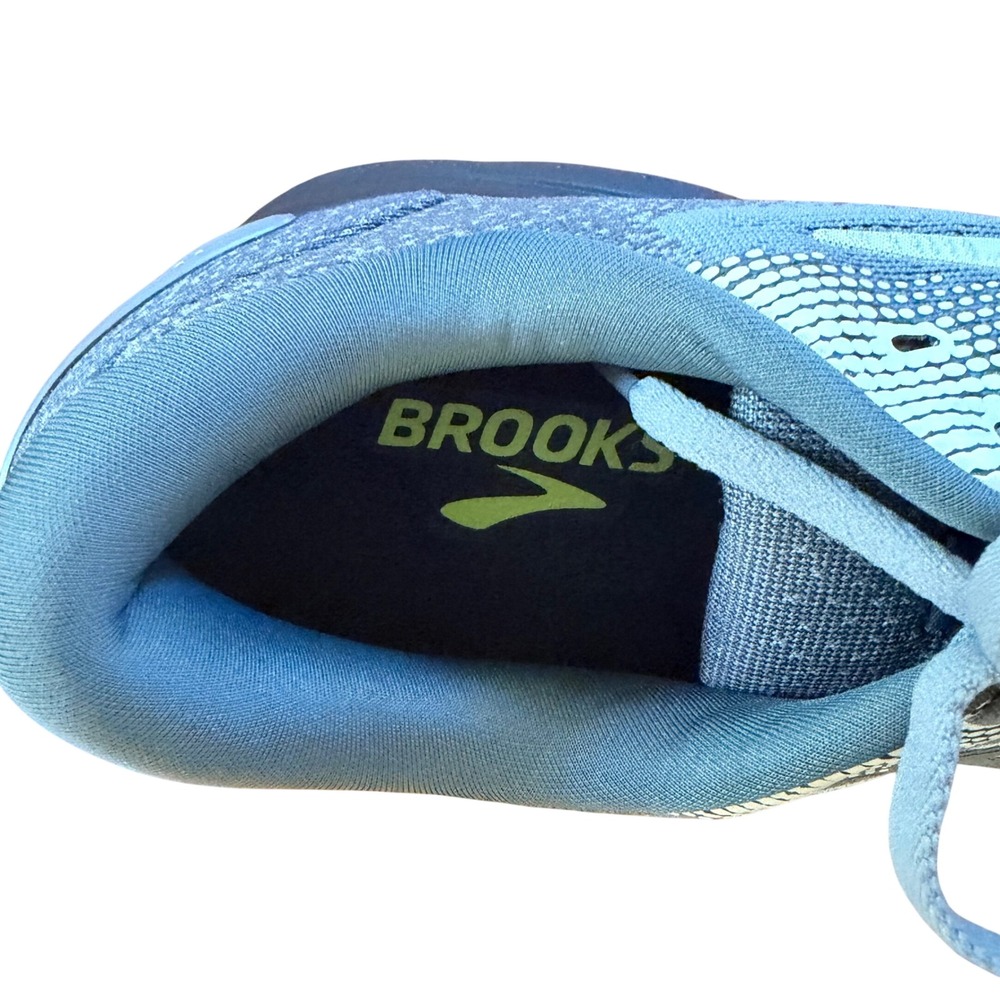 NEW IN BOX Brooks Ghost 16 Gray Lime Green Men's Running Walking Shoes Size 12.5 - Picture 6 of 13